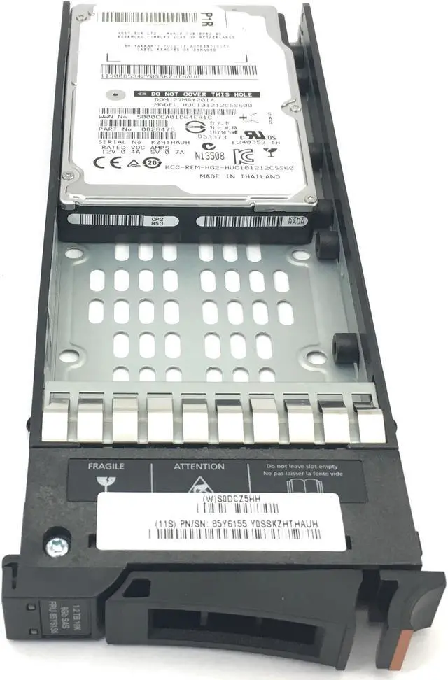 Main image of HUC101212CSS600-IBM IBM Storwize V7000 1.2TB 10K 6Gbps SAS 2.5'' Hard Drive 3542