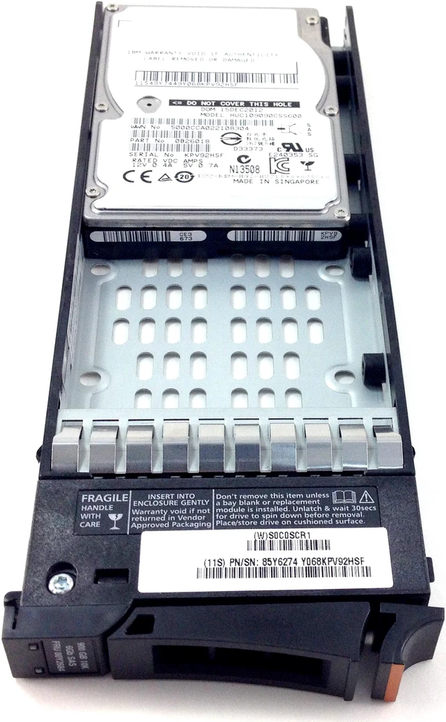 Main image of IBM 00Y2684 900 GB Hard Drive - 2.5" Internal - SAS (6Gb/s SAS)