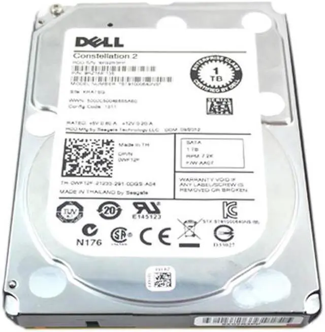 Alt view image 2 of 3 - Dell (WF12F) 1TB 7.2K SATA 2.5" Hard Drive with Dell PowerEdge R710 SFF Tray
