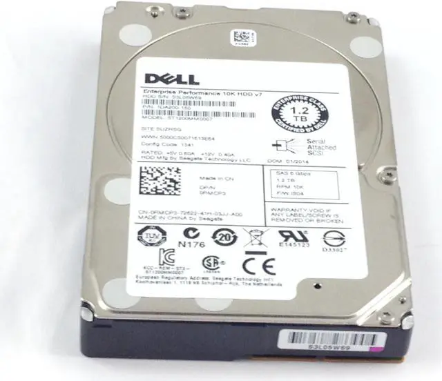 Main image of DELL 0Rmcp3 1.2Tb 10000Rpm Sas6Gbits 64Mb Buffer 2.5Inch Hard Drive With Tray For Poweredge And Amp Powervault Server.