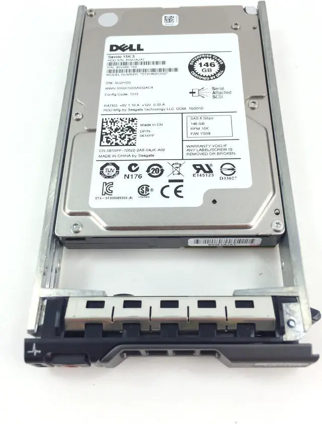 Alt view image 2 of 18 - Dell 61XPF 146GB 15000 RPM SAS 6Gb/s 2.5" Internal Notebook Hard Drive