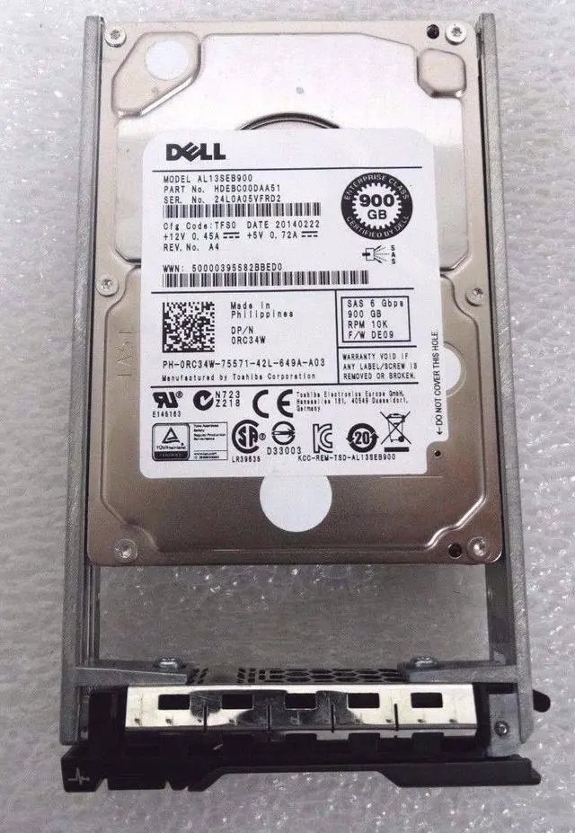 Alt view image 2 of 12 - DELL 900GB 10K 6GBPS SAS  2.5'' HARD DRIVE