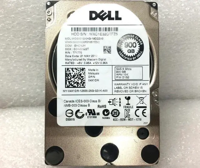 Alt view image 2 of 2 - DELL 900GB 10K 6GBPS SAS 2.5'' HARD DRIVE