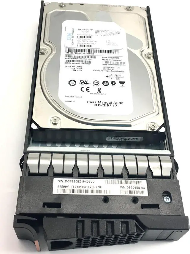 Alt view image 2 of 8 - IBM 45W8286  2Tb 7200Rpm Sas 6Gbits 3.5Inch Hard Drive With Tray
