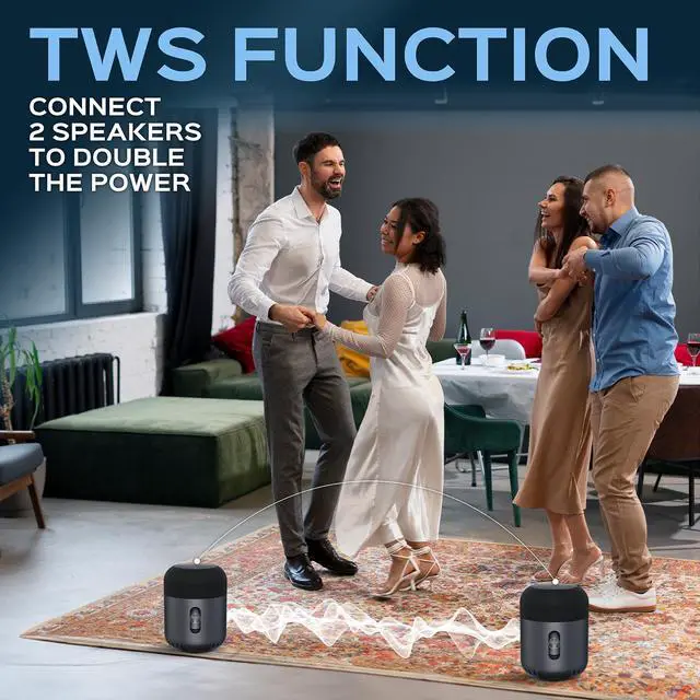 Alt view image 2 of 7 - TREBLAB HD-360 Pro Outdoor Portable Bluetooth Speaker Wireless with 360° Surround Sound - Powerful 5-Driver Speaker w/Subwoofer & 8 Bass Radiators, 90W Stereo, 22H Playtime, IPX4 Waterproof Speaker