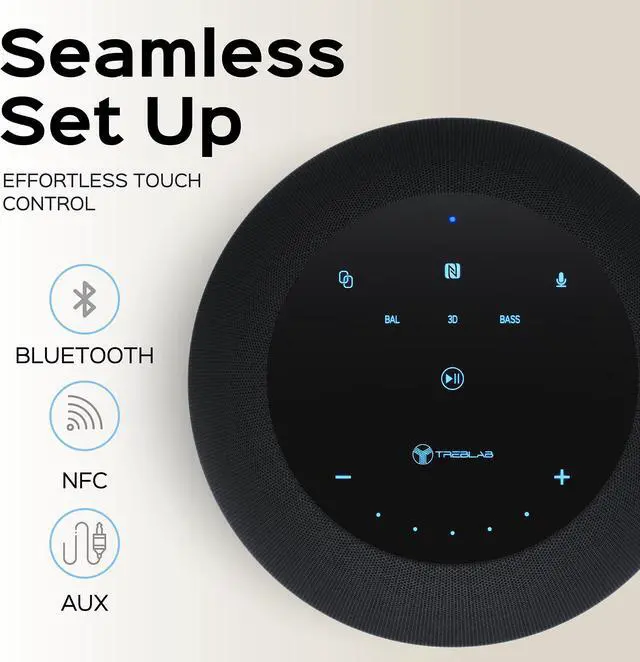 Alt view image 7 of 7 - TREBLAB HD-360 Pro Outdoor Portable Bluetooth Speaker Wireless with 360° Surround Sound - Powerful 5-Driver Speaker w/Subwoofer & 8 Bass Radiators, 90W Stereo, 22H Playtime, IPX4 Waterproof Speaker