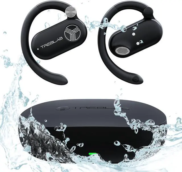 Main image of TREBLAB X-Open - True Open Ear Wireless Earbuds, Lightweight Comfort, Behind-Ear Fit, Immersive Sound, Dual Mic for Calls, 40H Playtime, Bluetooth Headphones Open Ear for Sports, Workout, Running