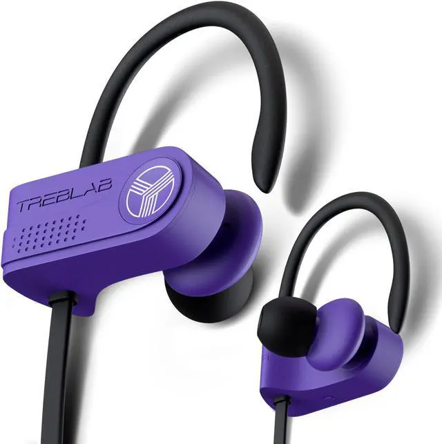 Main image of TREBLAB XR700 Wireless Sports Earbuds, Bluetooth 5.0, IPX7 Waterproof, Sweatproof, Custom Adjustable Earhooks, Noise Cancelling, in-Ear Headset