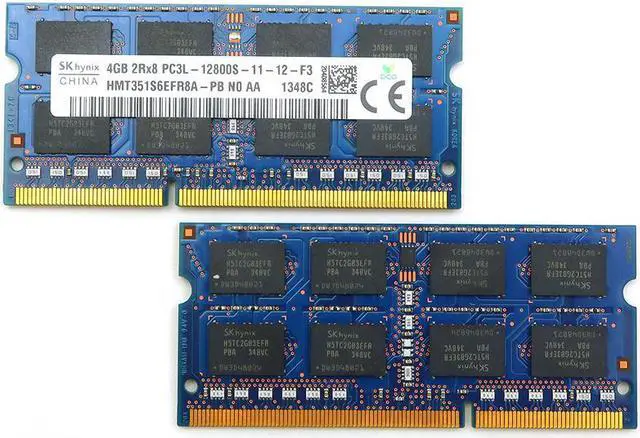 Alt view image 4 of 5 - Hynix 4GB DDR3 Memory SO-DIMM 204pin PC3L-12800S 1600MHz HMT351S6EFR8A-PB