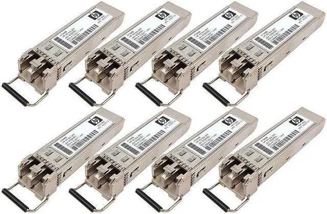 Main image of A7446B LOT OF 8 HP A7446BD 850NM 4GBPS 150M Duplex LC SW SFP Transceiver 405287-001 Transceiver Lots