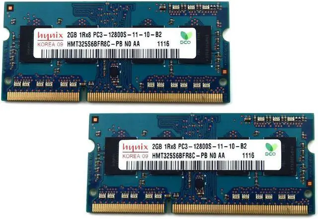 Alt view image 2 of 2 - Hynix 2Gb Ddr3 Pc3-10600 1333Mhz Non-Ecc Unbuffered Cl9 1.5V Single R
