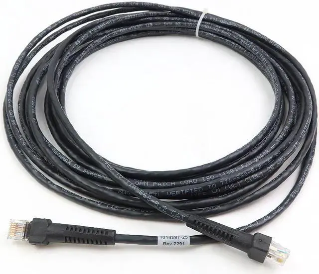 Main image of 2900R LOT OF 20 Quabbin Datamax CAT 5E Black Cooper Network Patch Cable 1014297-25 Network Cable Lots