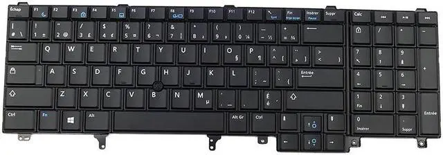 Main image of N5K-DW4UC Dell Precision M2800 M4800 M6800 French Canadian Black Laptop Keyboard Y5HH7 Laptop Keyboards