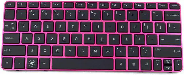 Main image of NM1 HP Mini 110-3800 210-3000 210-3060 US English Keyboard Luminous Rose 656760-001 Laptop Keyboards