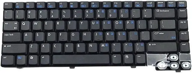 Main image of CT6A Genuine HP Pavilion DV1000 Series Laptop US English Keyboard Black 412374-001 Laptop Keyboards