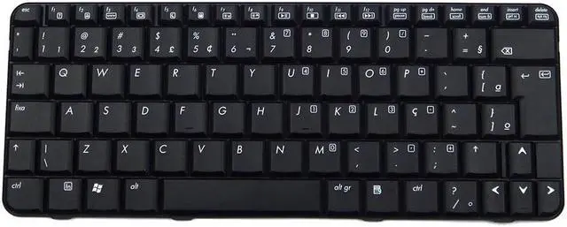Main image of HP Pavilion TX1000 TX2000 Laptop Brazilian Portuguese Keyboard Black 441316-201 Laptop Keyboards - OEM