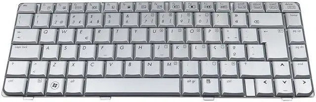 Main image of Genuine HP Pavilion DV6000 Series Laptop Portuguese Keyboard Silver AEAT1T00120 Laptop Keyboards