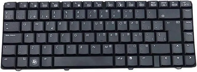 Main image of AT3B HP Compaq Presario V6000 Series Laptop Spanish Keyboard Black 441428-071 Laptop Keyboards
