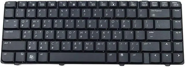Main image of HP Compaq Presario V6000 Laptop US English Taiwanese Keyboard Black AEAT3#00110 Laptop Keyboards
