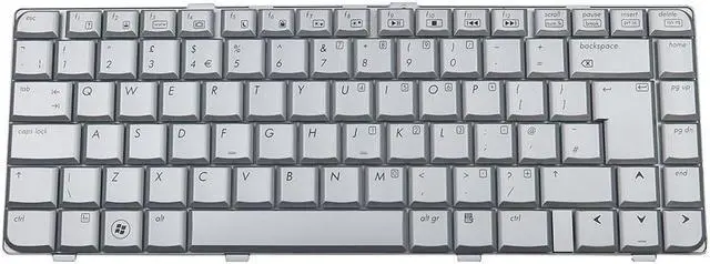 Main image of HP Pavilion DV6000 Series Laptop UK English Keyboard Silver AEAT1E00120 Laptop Keyboards
