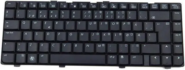 Main image of Genuine HP Pavilion DV6000 Series Laptop Norwegian Keyboard Black AEAT1W00110 Laptop Keyboards