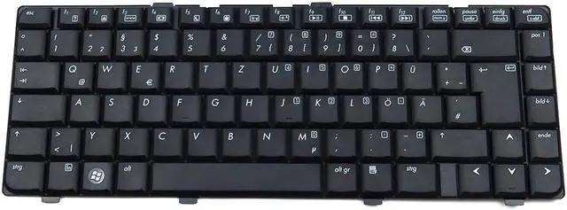 Main image of Genuine HP Pavilion DV6000 Series Laptop German Keyboard Black 441427-041 Laptop Keyboards