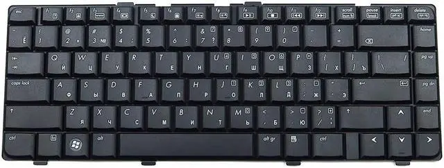 Main image of HP Pavilion DV6000 Series Laptop US English Russian Keyboard Black 441427-251 Laptop Keyboards