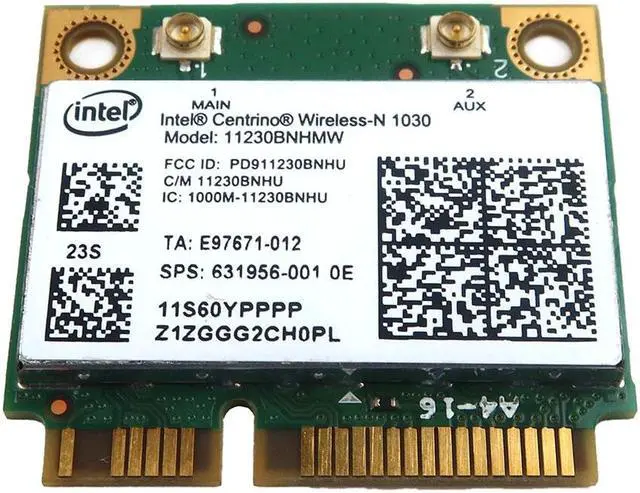 Main image of 631956-001_NEW HP G4 G6 DM1 DV4 DV6 DV7 Intel 11230BNHMW Wifi MINI-PCI Wireless Card 631956-001 Laptop Wireless Cards - Wifi - OEM