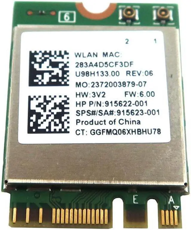 Alt view image 2 of 2 - RTL8822BE Realtek Wireless 802.11AC Wlan Bluetooth 4.2 Wifi Card 915622-001 Laptop Wireless Cards - Wifi