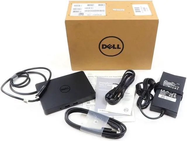 Alt view image 7 of 18 - Dell WD15 Monitor Dock 4K with 130W Adapter, for Notebook/Tablet PC - USB Type C (DELL DOCK-130W, 450-AFGM)