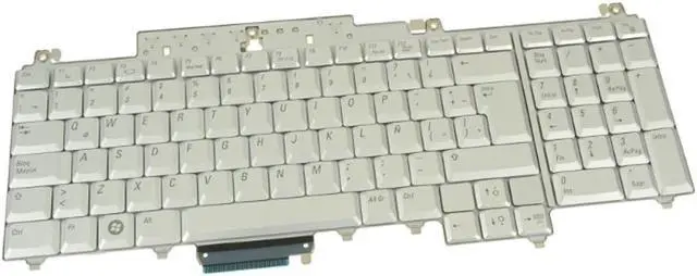 Main image of Dell Inspiron XPS M1730 Series Spanish Laptop Keyboard Silver UW463 CN-0UW463 Laptop Keyboards