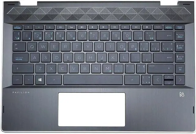 Main image of HP Pavilion 14-DD 14T-CD Laptop Keyboard Palmrest Assy Silver Black L18946-DB1 Laptop Palmrest Touchpad Assembly - OEM