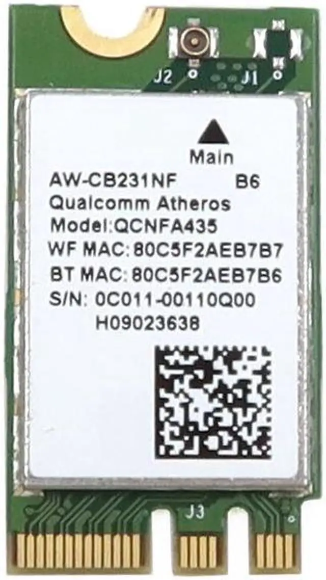Main image of QCNFA435 Qualcomm M.2 1630 Ngff Wifi 802.11AX Bluetooth 4.1 Card 0C011-00110Q00 Laptop Wireless Cards - Wifi