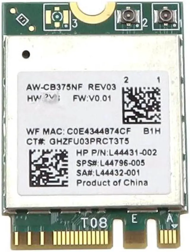 Main image of RTL8822CE Genuine Realtek Ngff M.2 2230 Wlan Bluetooth 4.2 Wifi Card L44431-002 Laptop Wireless Cards - Wifi
