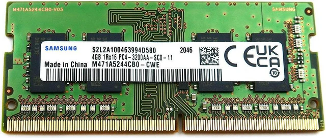 Main image of M471A5244CB0 Samsung 4GB 1RX16 DDR4 Sodimm PC4-25600S 3200MHZ 260-PIN Memory M471A5244CB0-CWE Laptop Memory
