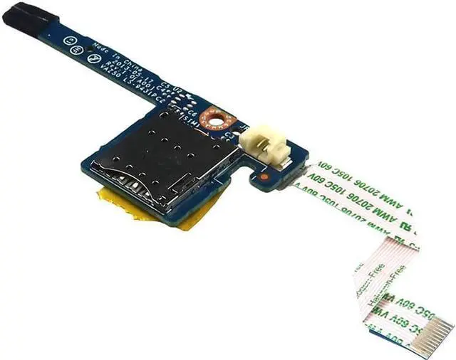 Main image of LS-9431P Dell Latitude E7240 Laptop SD Card Reader I/O Board With Cable YY58C NBX0001CR00 I/O Boards- Video Audio USB IR DC TV PWR