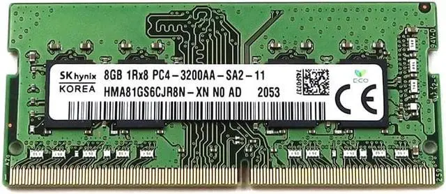 Main image of HMA81GS6CJR8N-XN_UA SK Hynix 8GB 1RX8 DDR4 Sodimm PC4-25600 3200MHZ Memory Module HMA81GS6CJR8N-XN Laptop Memory - OEM