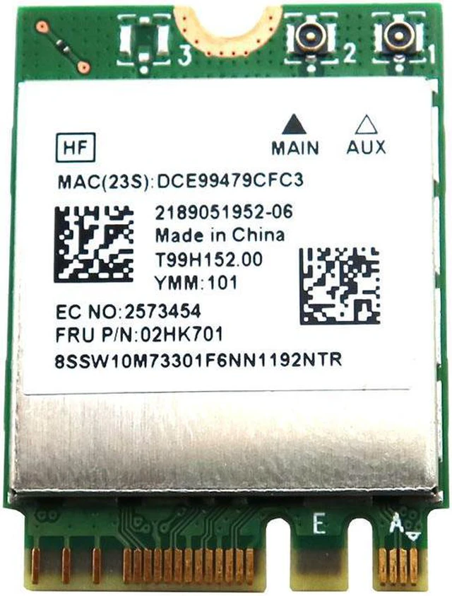 Main image of RTL8822CE Lenovo Realtek M.2 2230 802.11AC Wlan Bluetooth 4.2 Wifi Card 02HK701 Laptop Wireless Cards - Wifi