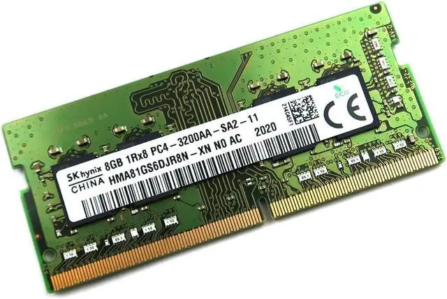 Main image of HMA81GS6DJR8N-XN_UA SK Hynix 8GB 1RX8 DDR4 Sodimm PC4-25600 3200MHZ Memory Module HMA81GS6DJR8N-XN Laptop Memory