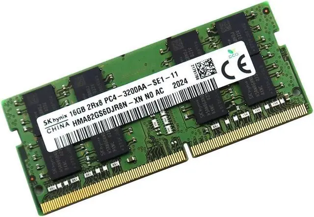 Main image of HMA82GS6DJR8N-XN_UA SK Hynix 16GB 2RX8 DDR4 Sodimm PC4-25600 3200MHZ Laptop Memory HMA82GS6DJR8N-XN Laptop Memory - OEM