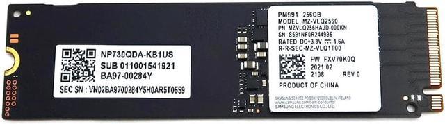 MZ-VLQ256B Samsung PM991A 256GB M.2 2280 Nvme Pcie 3.0 X4 SSD  MZVLQ256HBJD-00BH1 M.2 SSD / Solid State Drive 