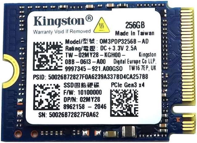 Hende selv Maxim ven 0M3PDP3256B-AD Kingston 256GB M.2 2230 Nvme Pcie GEN3 X4 SSD  9997345-921.A00GSO M.2 SSD / Solid State Drive Laptop Replacement Parts -  Newegg.com