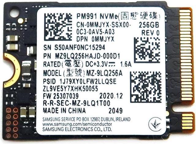 MZ-9LQ256A Samsung PM991 256GB M.2 2230 Nvme Pcie GEN3 X4 SSD