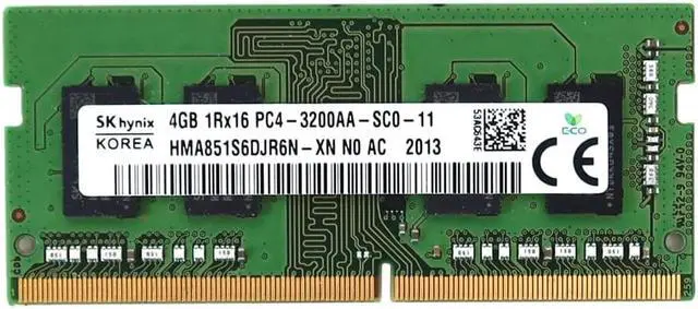 Main image of HMA851S6DJR6N-XN_UB Hynix 4GB DDR4 Sodimm PC4-25600 3200MHZ 260-PIN Memory Module HMA851S6DJR6N-XN Laptop Memory - OEM