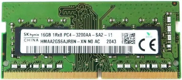 HMAA2GS6AJR8N SK Hynix 16GB 1RX8 DDR4 SO-DIMM PC4-25600