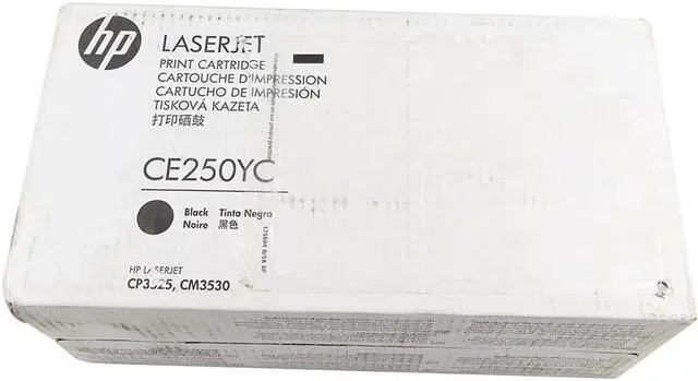 Main image of HP Laserjet CP3525 CM3530 Average Yield 5000 Pages Black Toner Cartridge CE250YC Ink & Toners