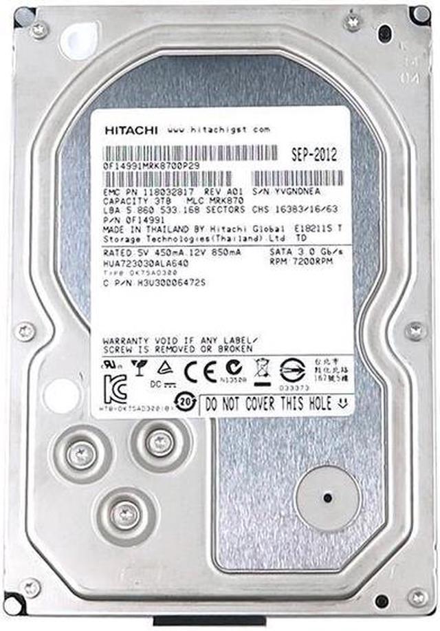 HUA723030ALA640 Hitachi HUA723020ALA640 3TB 3.5