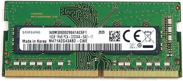 Main image of M471A2G43AB2 Samsung 16GB DDR4 PC4-25600 3200MHZ CL22 1.2V Sodimm Memory M471A2G43AB2-CWE Laptop Memory