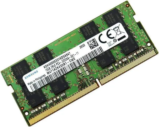 Alt view image 2 of 2 - M471A2K43DB1-CWE_UA Samsung 16GB 2RX8 DDR4 Sodimm PC4-25600 3200MHZ Memory Module M471A2K43DB1-CWE Laptop Memory