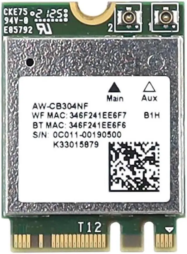 Main image of AW-CB304NF Azurewave M.2 2230 PCI-E USB Wifi 5 Bluetooth 5.0 Card 0C011-00190500 Laptop Wireless Cards - Wifi